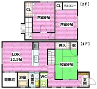 ヴィラ矢野の間取り画像