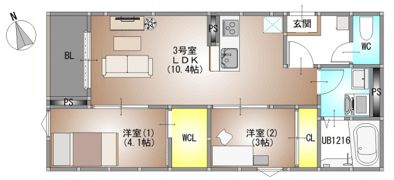 REGALEST 新福の間取り画像