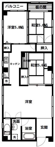 ハイ清澄の間取り画像