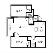 Balboni山鼻(バルボーニ山鼻)の間取り画像