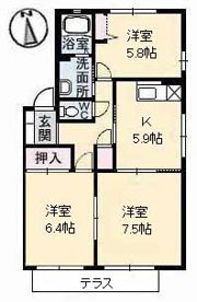 トータス井上 C棟の間取り画像