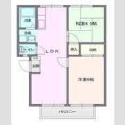 クレアンヌーヴ平岡Bの間取り画像