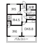 オレンジハイツの間取り画像
