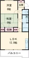 宮地マンションの間取り画像