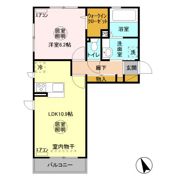 ハピネス Dの間取り画像