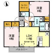 プレアデス･コート Bの間取り画像