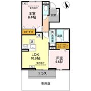 ボンヌクール城東の間取り画像
