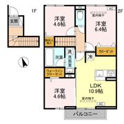 ボンヌクール城東の間取り画像