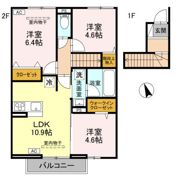 ボンヌクール城東の間取り画像