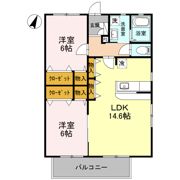 Garden House 三郷 Cの間取り画像