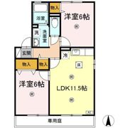 エスポワールNISIYAの間取り画像