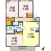 プチプランタン花山手の間取り画像