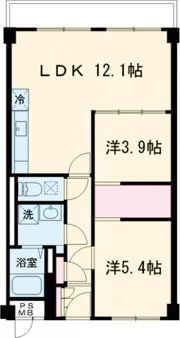 バーンフリート総持寺の間取り画像