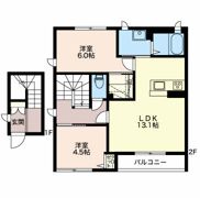 ルナクレールAKIRA Bの間取り画像