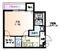 フジパレス若江岩田の間取り画像
