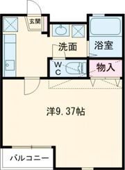 エアフォルク新田東Ⅱ番館の間取り画像