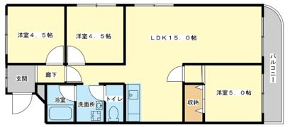 エバーグリーン今宿A棟の間取り画像
