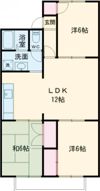 ミヨシコーポB棟の間取り画像