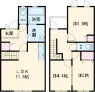 Rume鶴崎Cの間取り画像