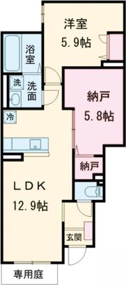 Demeure Crecia Ⅱの間取り画像