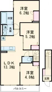 Demeure Crecia Ⅱの間取り画像