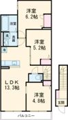 Demeure Crecia Ⅱの間取り画像
