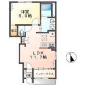 仮）壬生町Ⅱ期新築アパートの間取り画像