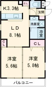 ロイヤルメゾン六甲Ⅴの間取り画像