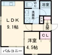 カナーレ御崎公園の間取り画像