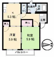 フレグランスA・S D棟の間取り画像