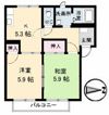 フレグランスA・S D棟の間取り画像
