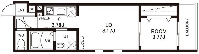 （仮称）Cherim竹下EASTの間取り画像