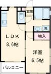 テルース21Ⅱの間取り画像