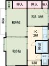 沖ノ内貸家の間取り画像