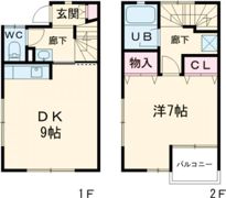 コーポ沖ノ内Bの間取り画像