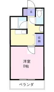 サンハイツ栗真の間取り画像