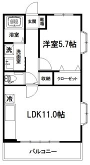 高井ハイツの間取り画像