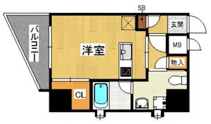 プライムアーバン薬院南の間取り画像