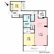 シャーメゾン優蒼の杜 壱番館の間取り画像