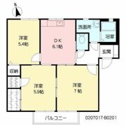 シャーメゾン王ノ瀬 B棟の間取り画像
