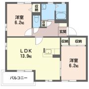 ラ・ジュネス Bの間取り画像