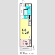 BAU美田園の間取り画像