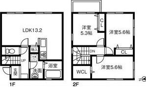 Land court 重原駅Aの間取り画像