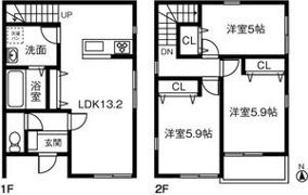 Land court 重原駅Cの間取り画像