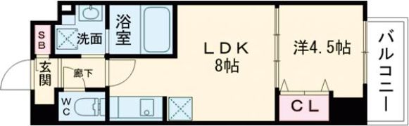 S-RESIDENCE広島駅EASTの間取り画像