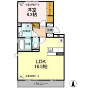 グローリアス Ⅲの間取り画像