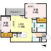 フリシュ深見の間取り画像