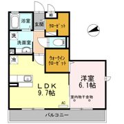 ミルフルール Ⅰの間取り画像