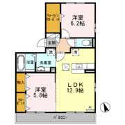 サン・ハニー小本本町 A棟の間取り画像