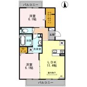 フルール ラヴィーヌの間取り画像